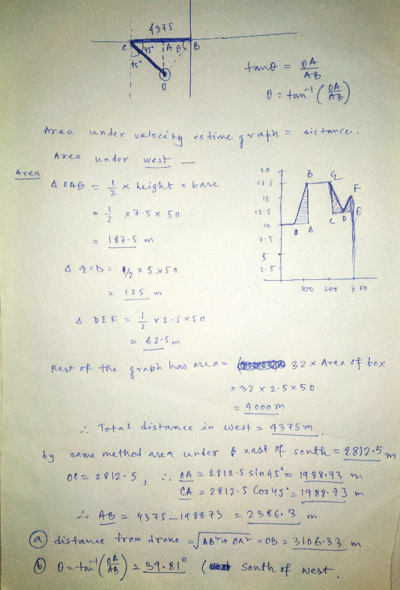 4375 Lust AOB tand - 0A Area under velocith us time gor abh = dictance. Area under west er А те 4 дод) - 1x ka -x ba 12:5+ /
