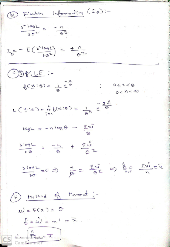 | Fischen Information (1o):- .- EC2² L + n Io-E(S.2) = COMLE :- | 8c49) * 1(2:0) 60) = - os : con (2:0): (wiro) . Tegl - an l