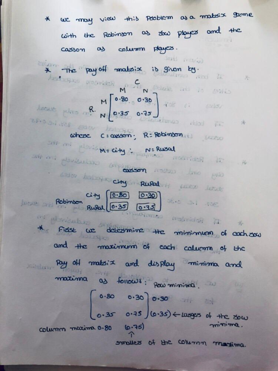 o3 a matzix gasme Peoblem thib we moyviau and the to plyes Robimom the ith colurmm playes C ంm igivem by The poy off mabsix C