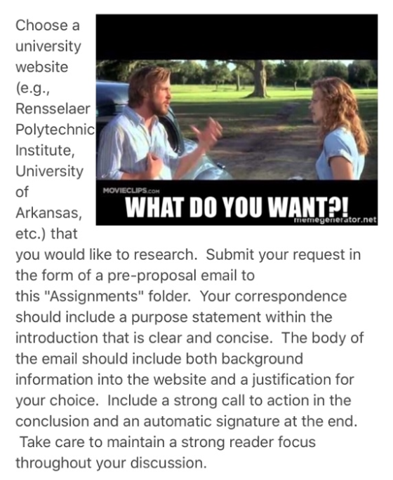 Choose a university website (e.g. Rensselaer Polytechnic Institute, University of MOVIECLIPS.COM WHAT DO YOU WANT?! Arkansas,