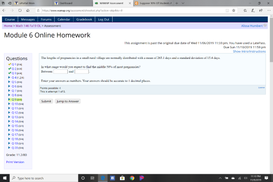 T Dashboard WAMAP Assessment X C Suppose 10% of Students A + V - x 3 > T Portal Main 0 E https://www.wamap.org/assessment/sho