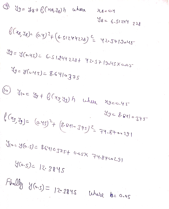 9 Yg= 48 + 6(18, 18), where (8=0.4 Y8= 6.51244 228 6( 48, 98)= (6.4)2+(6.51244228) ここ 42-5719045 49 = y(0.45) = 6-51244228+ 4