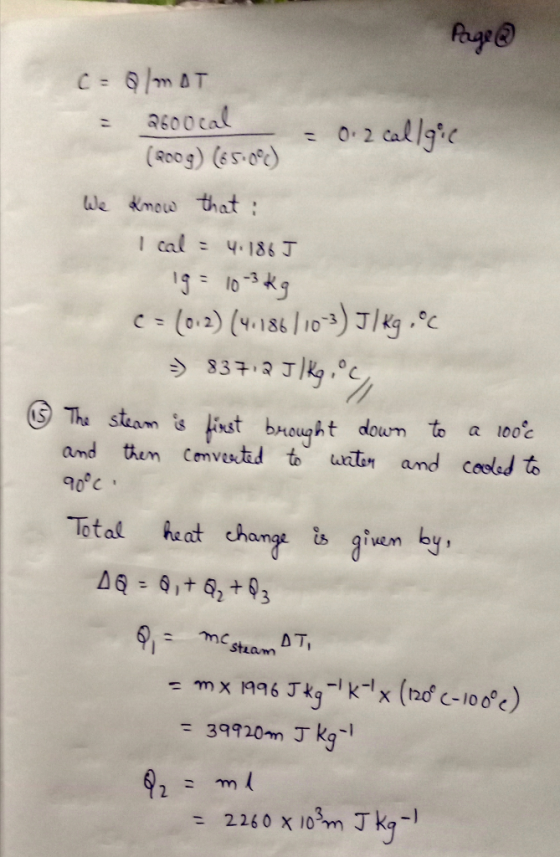 = aso ocal (Roog) (so) dle kmu that cal: 4-181T 03k s The steam st bhouhtdoum to a iooc and tem Cnvutad to u and coeled to Thangt ts gien by Stram 1 = 39920m,丁kg-1