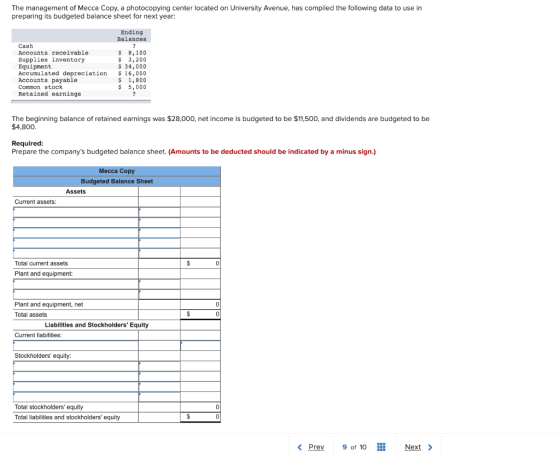 The management of Mecca Copy, a photocopying center located on University Avenue, has compiled the following data to use in p
