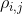 \rho _{i,j}