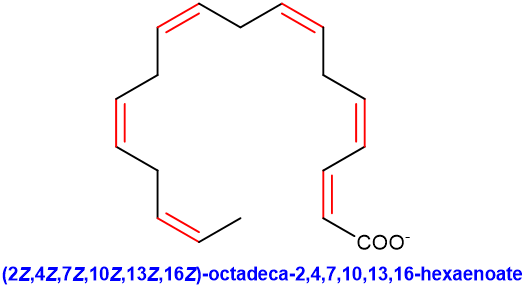 Со (2Z,4Z,7Z,10Z,13Z,162)-оctadecа-2,4,7,10,13,16-hexaenoate