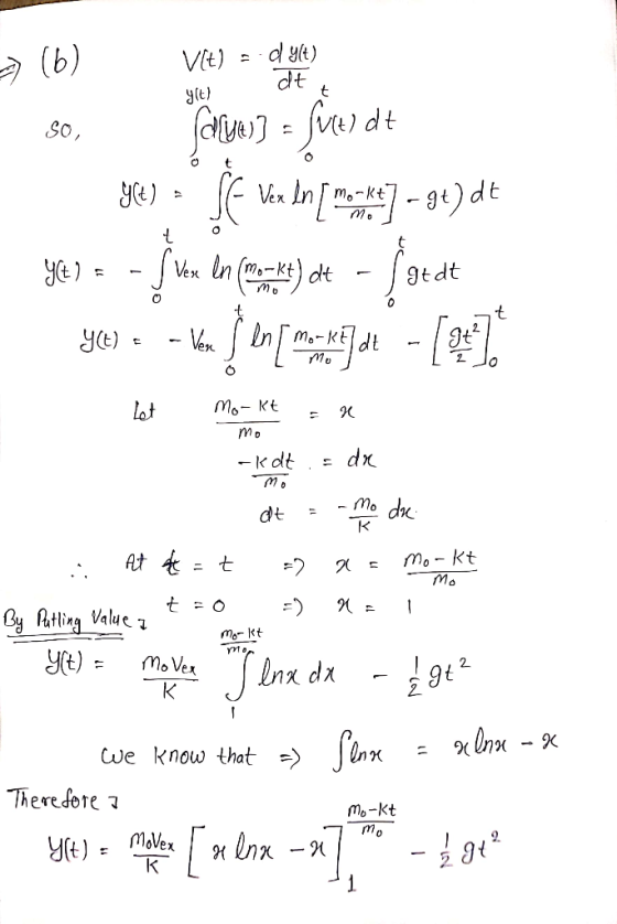 yle) a) (b) Vit) = so, form] = fueldt ye): ver In [mo:] - gre) dt 407 = -filen en (mat) dt - faldt yes = = kan en - (243. Let