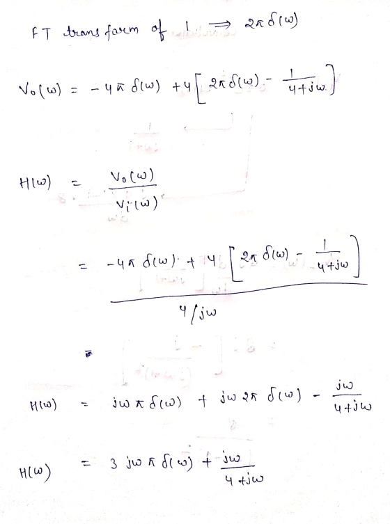 and(w) FT trans farem of ! volw) = - 48 Sw) +45 285w).- 4 tiw] (mitt Volw) ㄷ View) T ht. (mig uh- 5 (mig i 4+jW 4/jw مان H(w