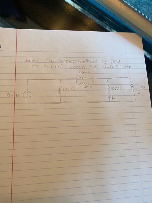 Use the step by step method to fince. the current across the loun resistor clmt om &loan TWW O IOMA C lot
