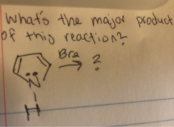 Whats the major product of this reaction? Bra 2 -I