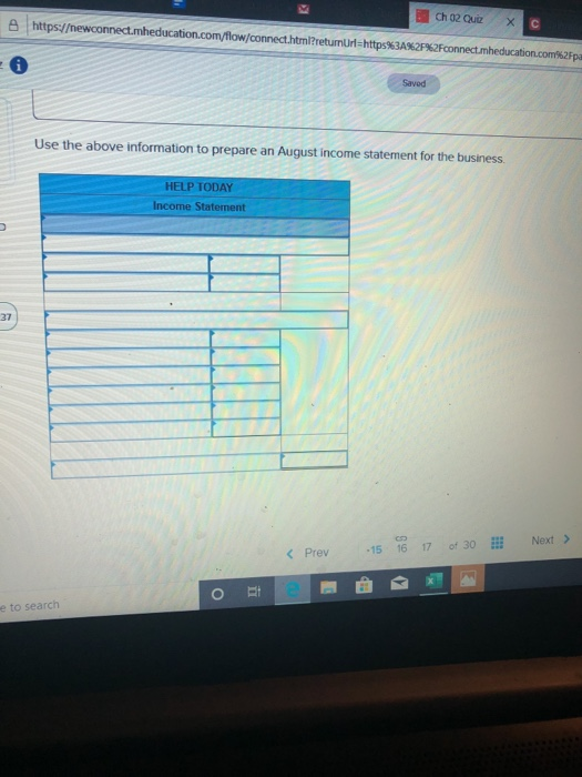 Ch 02 Quiz https://newconnect.mheducation.com/flow/connect.html?returnUrl:https%3A%2F%2Fconnect.mnheducation.com%2Fpa B Sayod