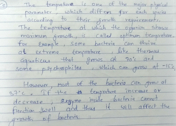 eicone ot the for parameterhich diffes each specieu to their oteicement ac The temprature ot which the oganicn shous maximum