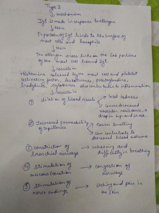 mechanism is made in rapense to allergen them mast cell and hassphils Jenen The alengen enoss Links in the fab portions ythe
