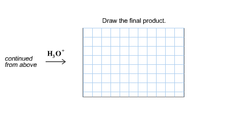 Complete the mechanism for the reaction of butanon