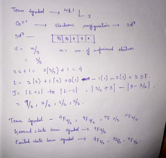 Team Symbol - 2541 Lis Co. 27 - Electronic configuration - 3dt 344 12 11 10 11 ] se / no no. of unpaired electron 25+12 213%)