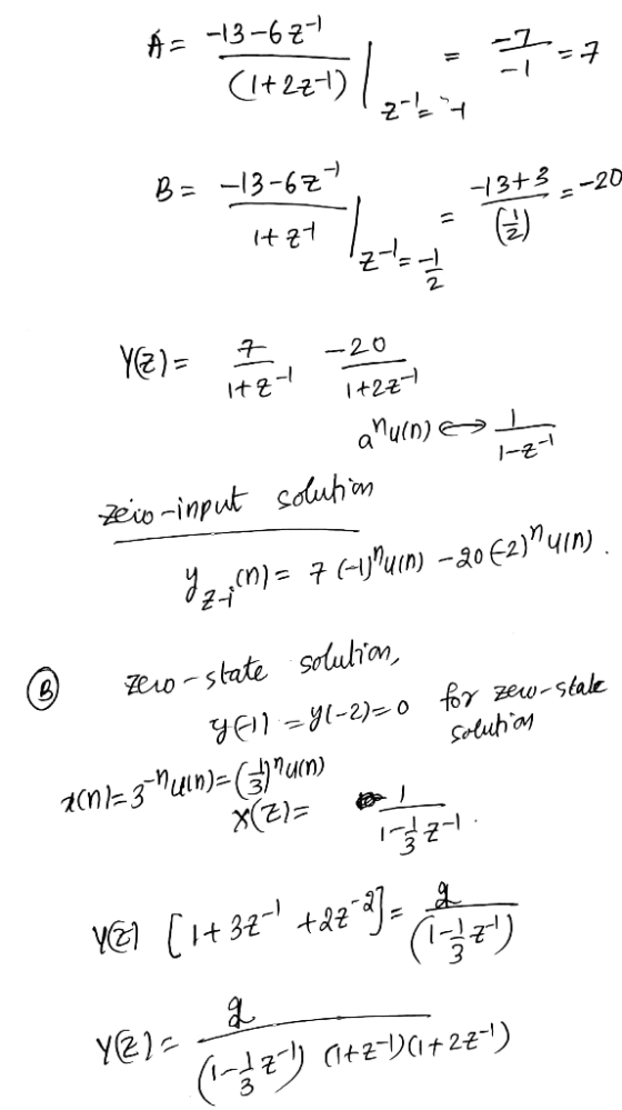 Å= -13-67 [i+22+1)/ -7-4 27 B = -13-6z- 20 -13+3 = 6) yen lehet a huin) solution Zeio-input 9, cn) = 7 (Hyun) -40 (2)?qin) .