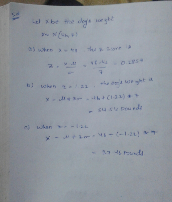 Let x be the dos ue iqh l xa, N (46,7) 24-46 Pound