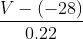 V-(-28)