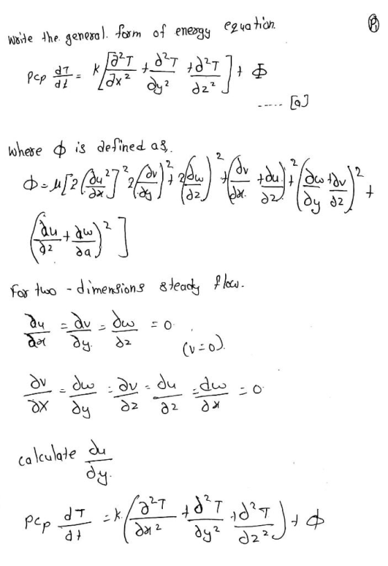 Woite the general. form of enesgy equation. - Pop at 2x² dyz dz²J where 0 is defined as DM27%979 fare ] for two-dimensions st