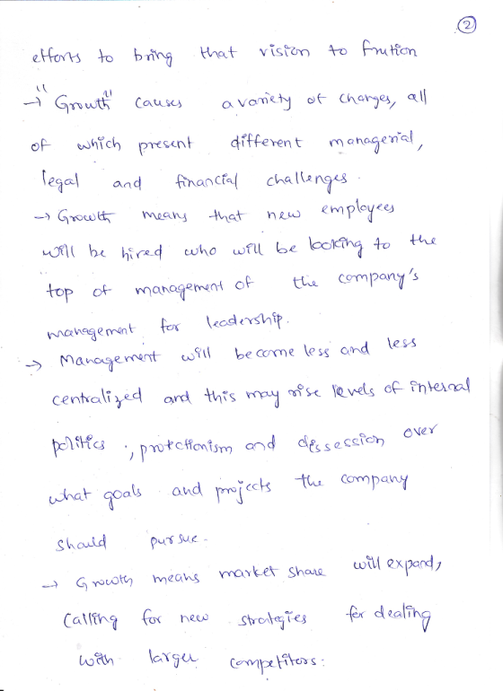 2 eH0ไว้ fo bring tmt v.ston to Fu( Hon --) GYVwtt , Causes of whtchffe fferen t mahagen egal a fnanc challanges → Grow t means hat nu empleye com?on S oP ahagement of management fer teadoshỉp → Management a S11 becom e less and less alt akd peeclsCmpany
