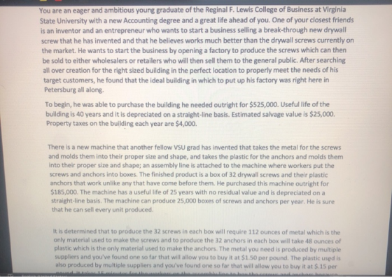 You are an eager and ambitious young graduate of the Reginal F. Lewis College of Business at Virginia State University with a