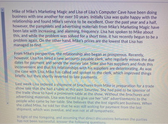 Mike of Mikes Marketing Magic and Lisa of Lisas Computer Cave have been doing business with one another for over 10 years.