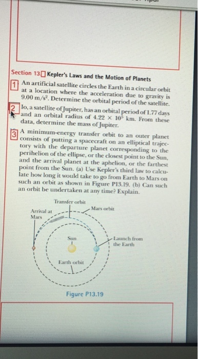 An artificial satellite circles the Earth in a cir