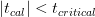 \left | t_{cal} \right |< t{_{critical}}