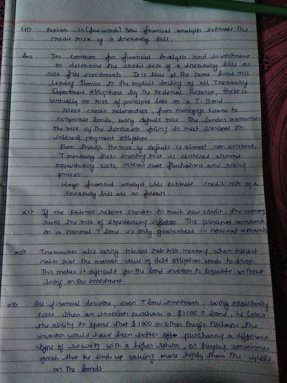 I sin analyst estimate the Explain offew words) how financial Credit niska persny ul. Aas Ita Common for financial Analysh an