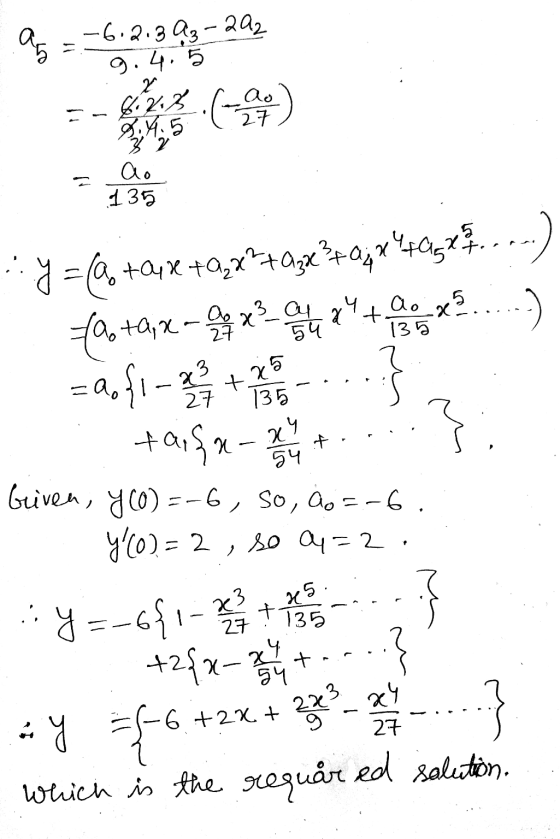 9 money 2.0 29 ..y = (@, +04x +q; x+ axe?+ 0;#40g 2..) a. ta, x-px? G4 74 + ...) taifa mengi s i Griven, y(0) =-6, 30,20=-6..