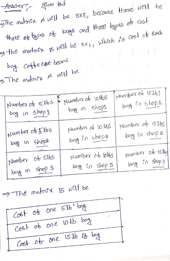 is cost ot ech bog cothe ene beons The Number ob 5Number obobs og in shopa Number ob 5lhNumbey o olbsbe ob boy in Cost ot one 5lb bog. Cost ob one olb