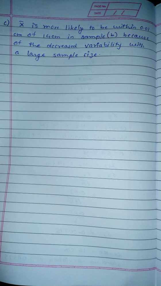 PAGE No. DATE be within o.o cm at cm in 四f at-the-decreaïeol- varia bility ei