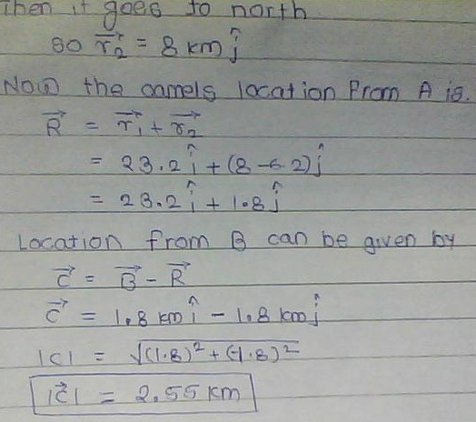 hen it gaes to north Non the onmls location Prom A is 2 3. 1-8 Location fran B can be aua can be aven hy