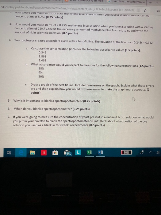 g 16 Mea G vvere BBIng 6 Calculate the concentratio ou T8 Mea edu/webapps/blackboard/execute/contentUfle emdsviewßlcontent id