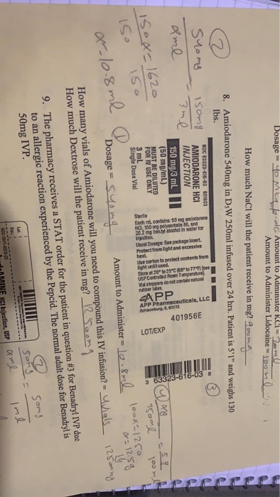 Dosage yomta -old Amount to Administer RC-Zeme Amount to Administer Lidocaine - 1000 How much NaCl will the patient receive i