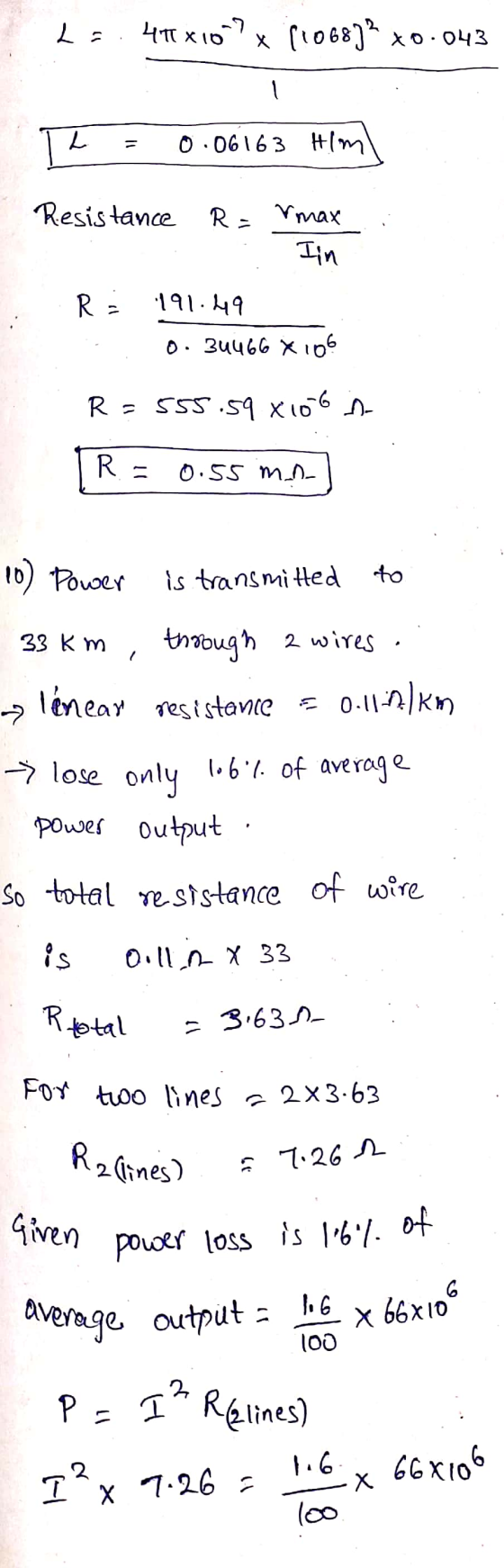 La 477 X10 41x10.7 x 11068]? x0.043 1 TL 0.06163 Him Resistance R- Vmax Iin R2 191.49 0. 34466 X 106 R=555.59 x 106 - R = 0.5