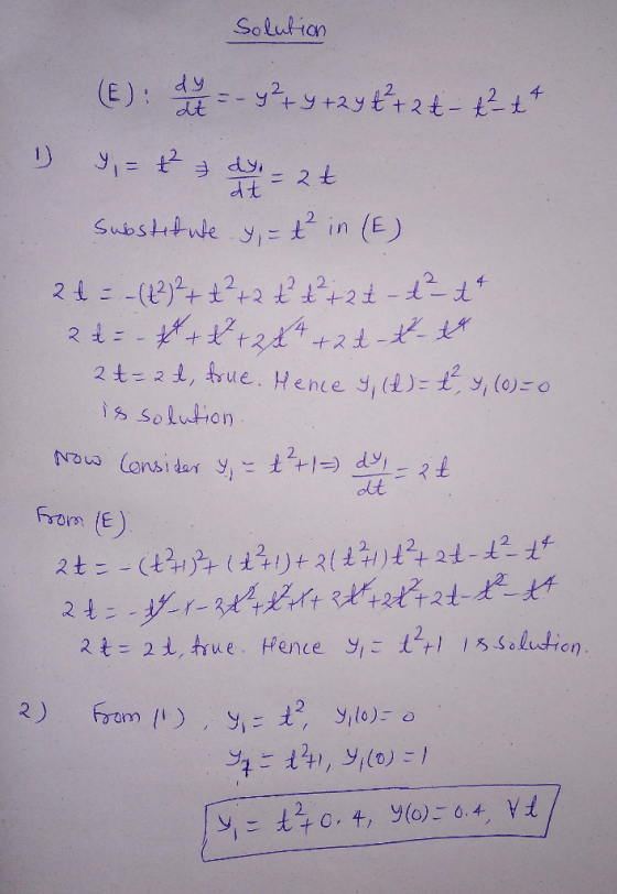 Solilian 2. E): d 2 千 ed t ue. Wehce J is solut,on olt