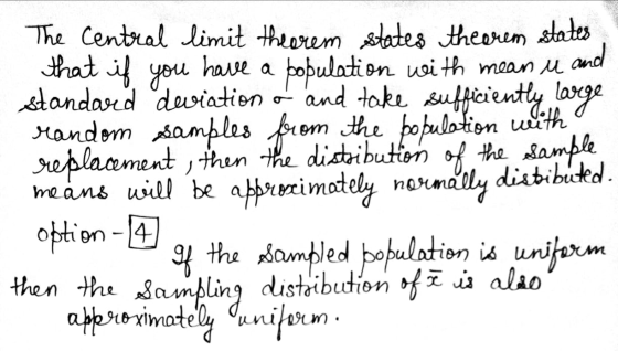 and The Central limit theorem states theorem states that if you have a population with mean u standard deviation and take suf