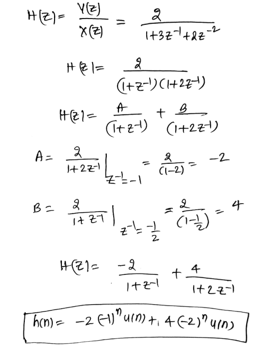 HZ)= YZ) X(Z) it3z1+22-2 HEI= 2 (+z-)(1+271) 4487= 042-t) *(1+221) VA +27-) As Bal B *** H(ZI= -2 t 4 . Itzal It and It2z1 he