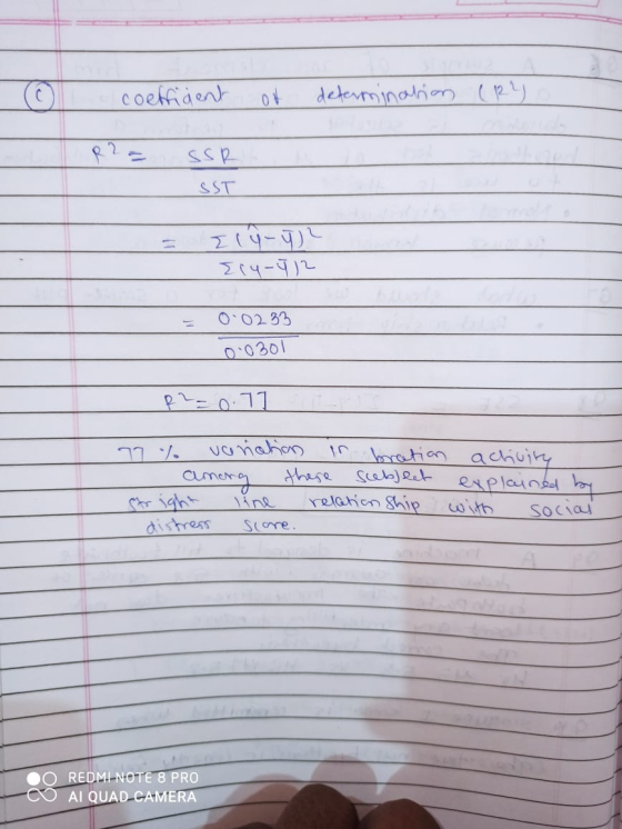 coeffigent ot determination (R2 R? SSR SST Ily-y) Ely-112 00233 0.0301 R2 = 0.71 77. variation in bration activity among ther