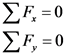 ΣF = 0
ΣΕ, = 0
