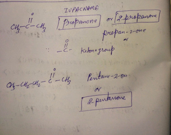IUPACNAMA th-c-cth propanone) or (2 propanone] - 2-one propan-2-one o & Ketone group - Chile - C - Ch Pentare -2- on Mamone 2