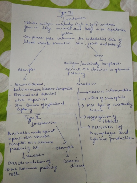 Type TI mechanism Soluble antigen- andihody a1gm) conpleres in in the capillaries then compures pass Ietineen the emdothelial