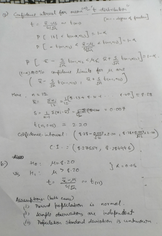 Sisu Sun & Confidence interval for mean t distribution t-n e tons [nu.degree of freedo ] PC It < Genua, key] =1-4 P[- temu,