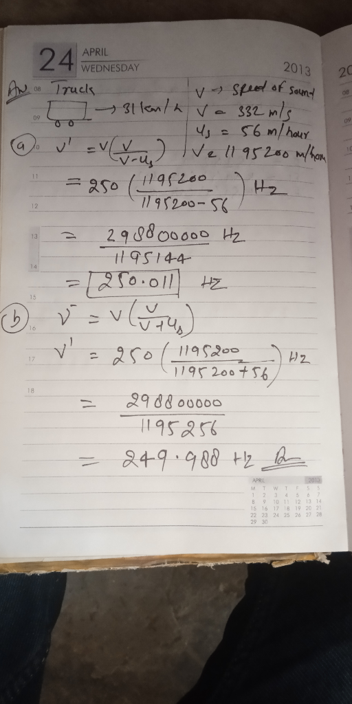 APRIL WEDNESDAY 2013 2 09 12 2 9 0800 00 9S 44- Hz. 14 16 12 17 18 11952 8 9 10 1 12 13 15 16 17 8 1 22 23 29 30 28