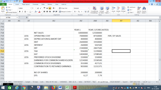 ACCOUNTS latest - Microsoft Excel (Product Activation Failed) View Add-Ins File Home Insert Page Layout Formulas Data Review