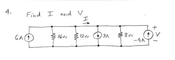 4. Find I and 12U 3A -4A