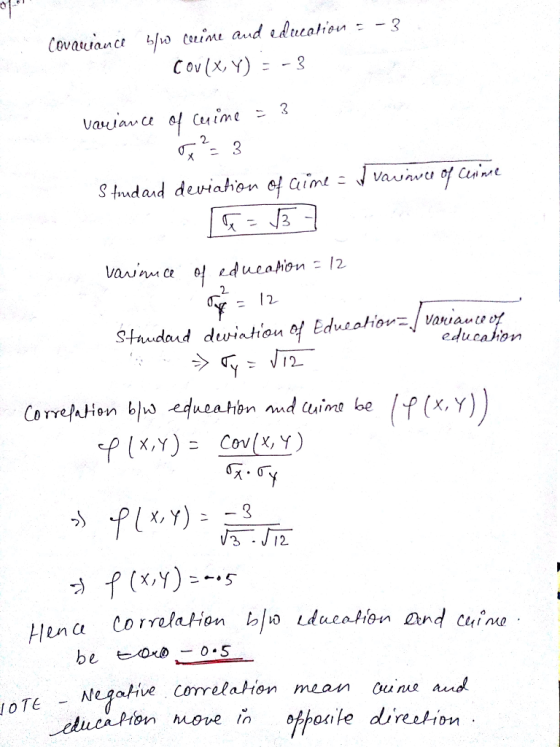 Cov(x, Y)-3 2. 2 - 12 educaHon う f(x,y):-15 Hena gotive correlation mean une Ne aud OTE