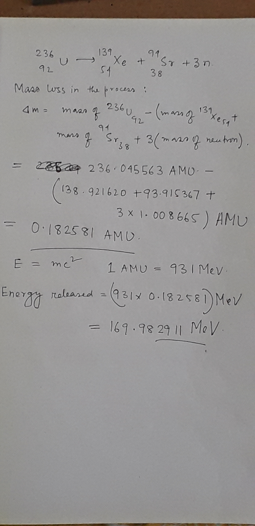 131 91 Mass luss in thu brocer 236 Am maan どをBa 236.04556 3 AMO 38.92160 +93.91C367+ 0.1825 81 AMD 161.132 I1 MoV