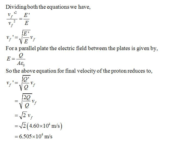 Dividingboth the equations we have, NE For a parallel plate the electric field between the plates is given by, So the above e